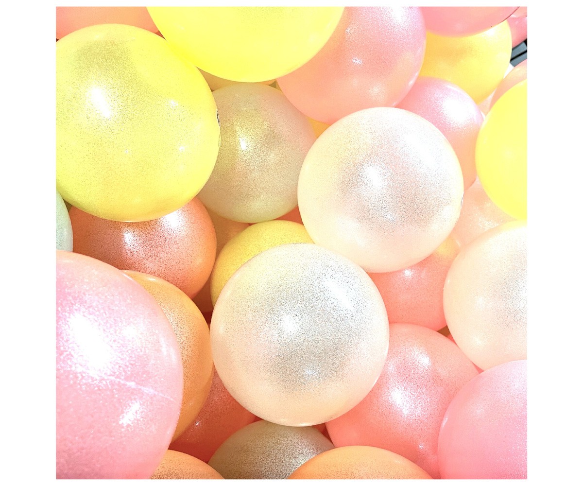 Palla Glitter Rosa Neon 15 cm