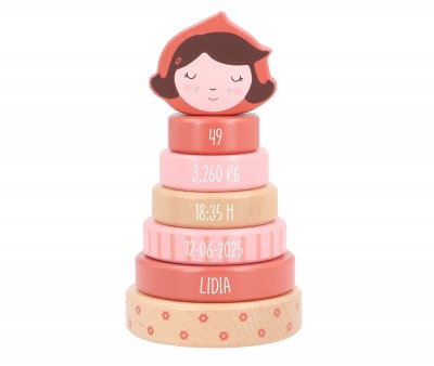 Personalized Little Red Stacking Tower