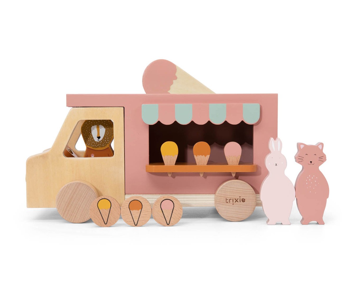 Camioncino Gelati Legno Animali Trixie