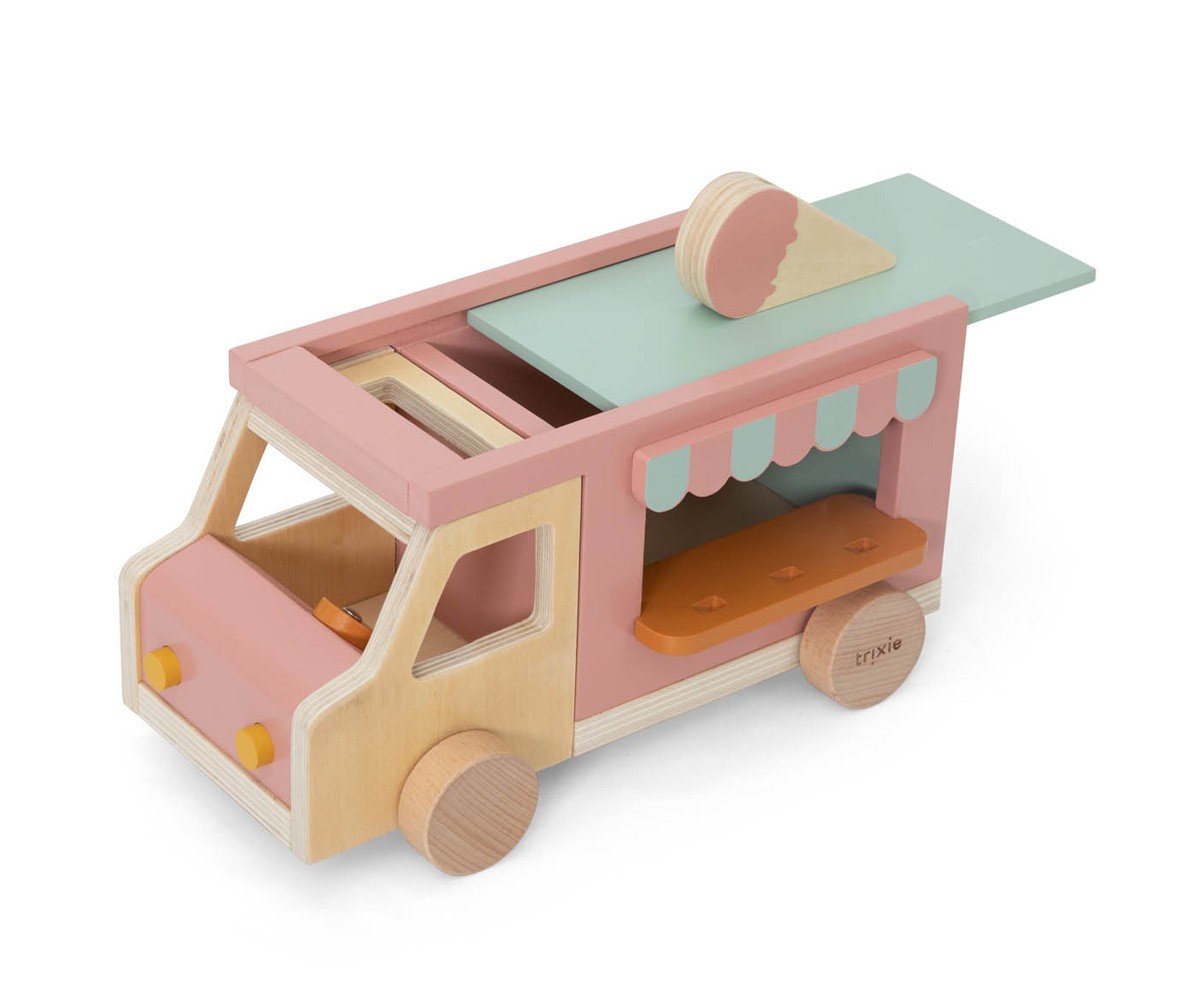 Camioncino Gelati Legno Animali Trixie