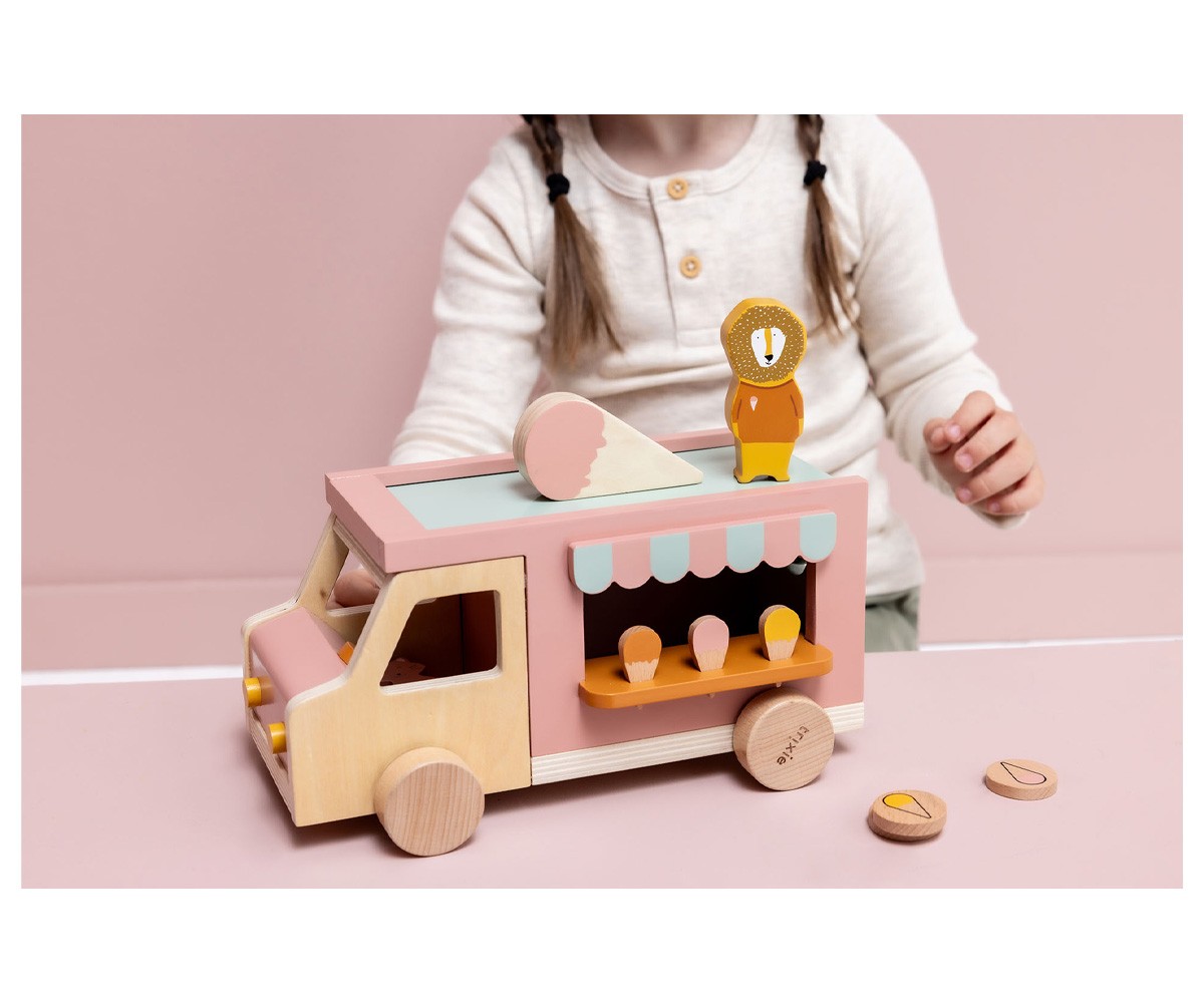 Camioncino Gelati Legno Animali Trixie
