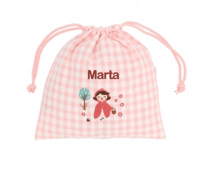 Sac à Goûter Vichy Little Red Personnalisable