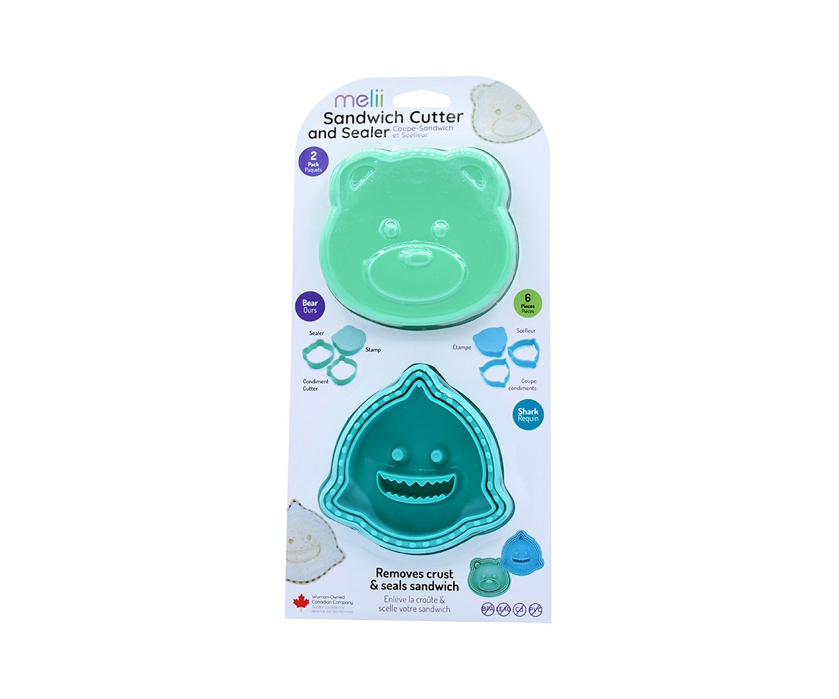 2 Cortadores Sándwich Bear + Shark