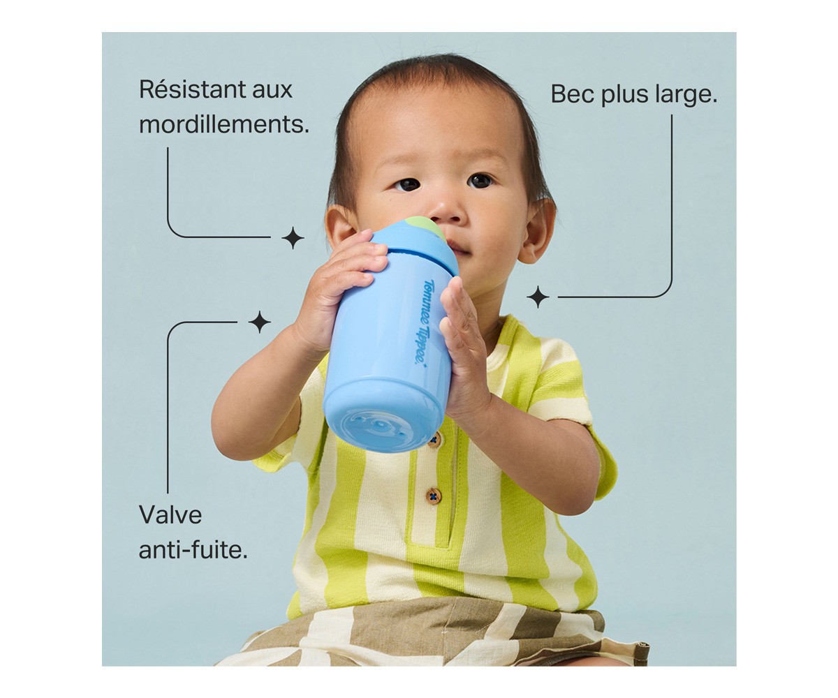 Vaso Antigoteo Toddler Sipper Azul 390ml