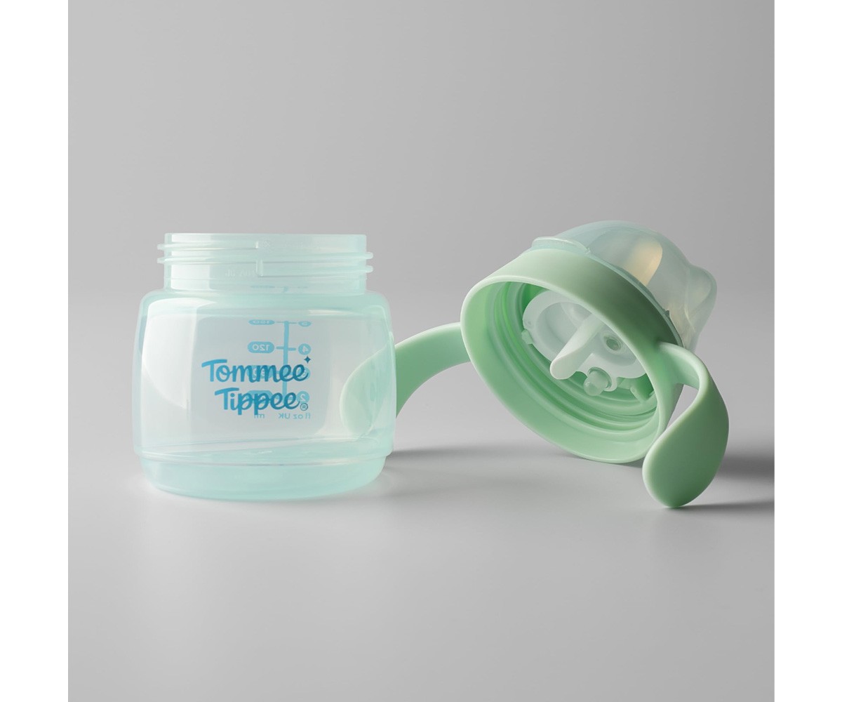 2 Tazas Aprendizaje Transition Spout Verde Pastel/Naranja Pastel 150ml