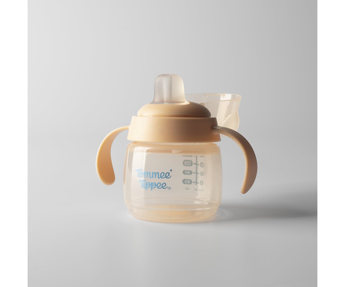 2 Tazas Aprendizaje Transition Spout Verde Pastel/Naranja Pastel 150ml