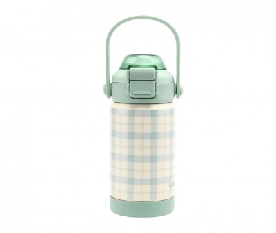 Botella Térmica Acero Sip + Chug Fern Plaid 350ml
