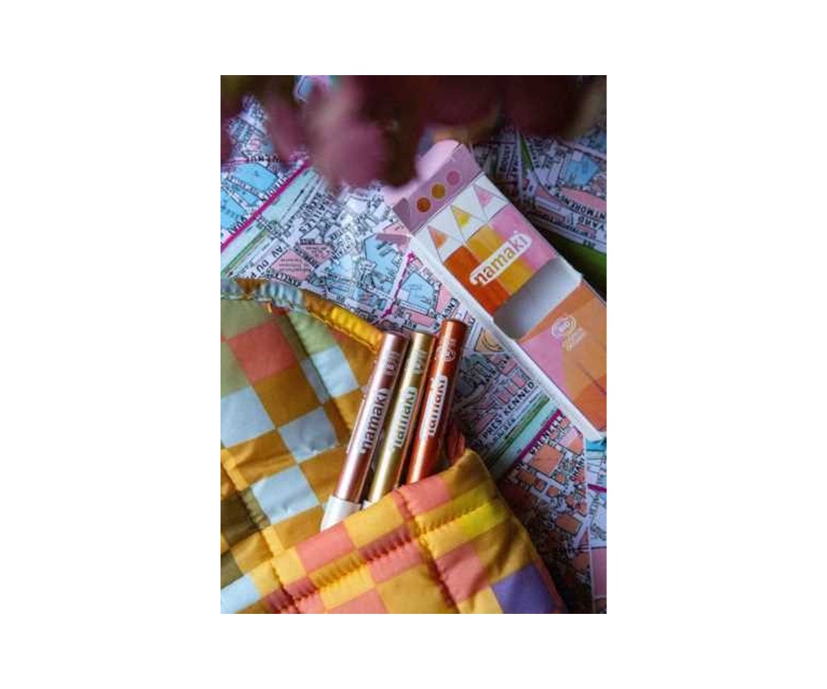 Kit de 3 Crayons à Paillettes Cuivre-Or-Rose