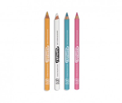 Set 4 Lápices Finos Maquillaje Namaki Amarillo-Rosa-Turquesa-Blanco