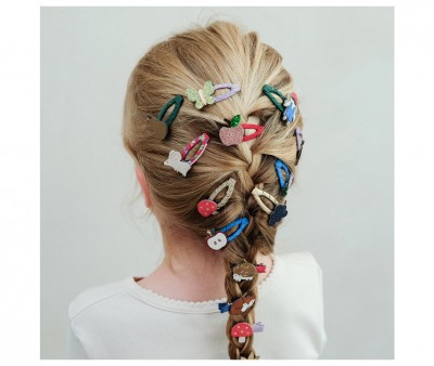 5 clipes de cabelo Clacs Fruity Mini