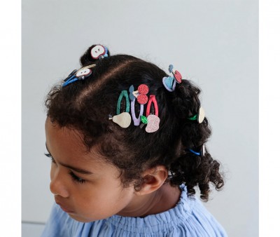 5 clipes de cabelo Clacs Fruity Mini