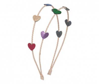 Diadema dupla Jazzy Teeny Heart Alice