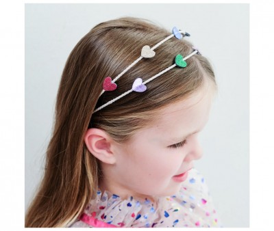 Diadema dupla Jazzy Teeny Heart Alice