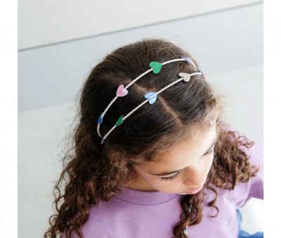 Diadema dupla Jazzy Teeny Heart Alice