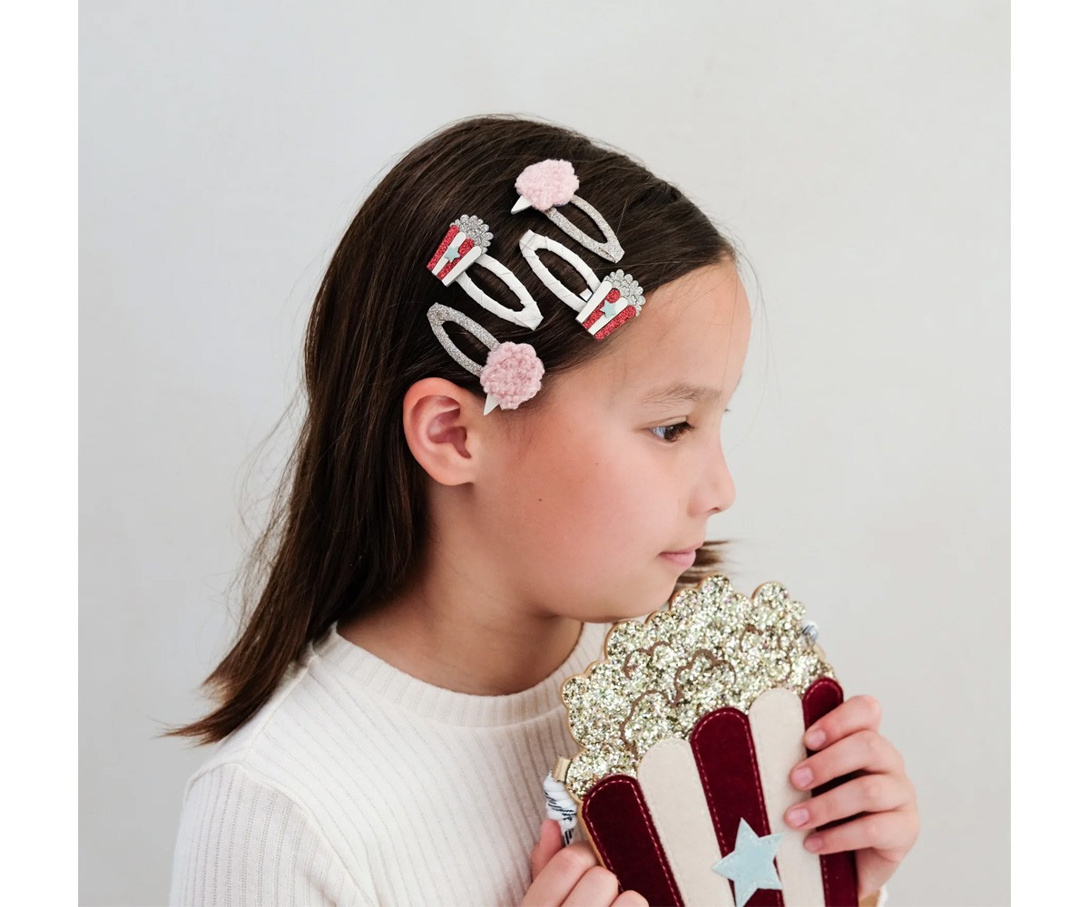 4 Clips Popcorn & Candyfloss