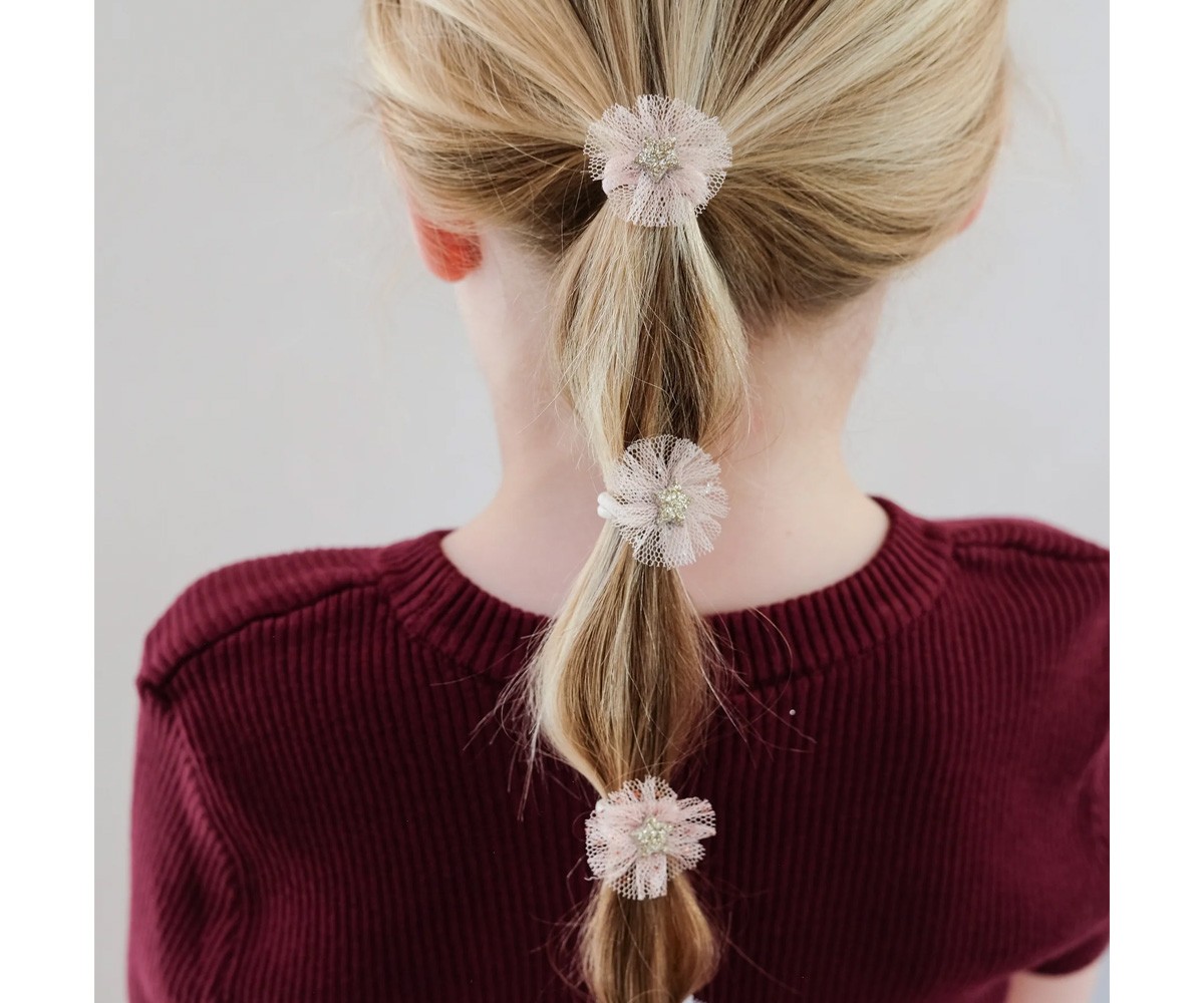 8 Mini Coleteros Tulle Rosette