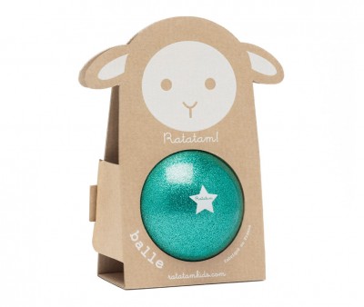 Pelota Glitter Verde 10 cm