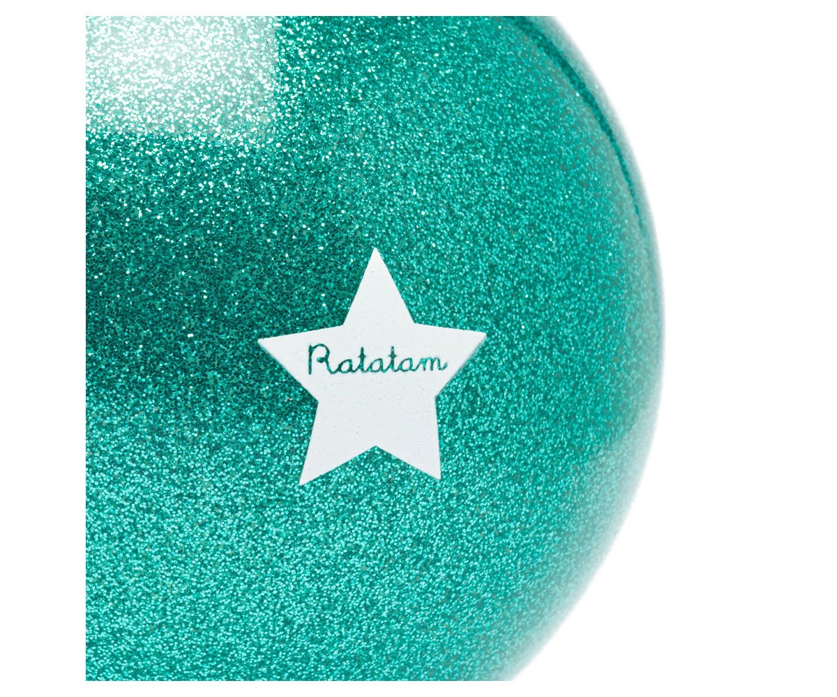 Palla Glitter Verde 10cm