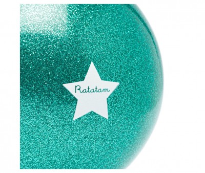 Pelota Glitter Verde 10 cm