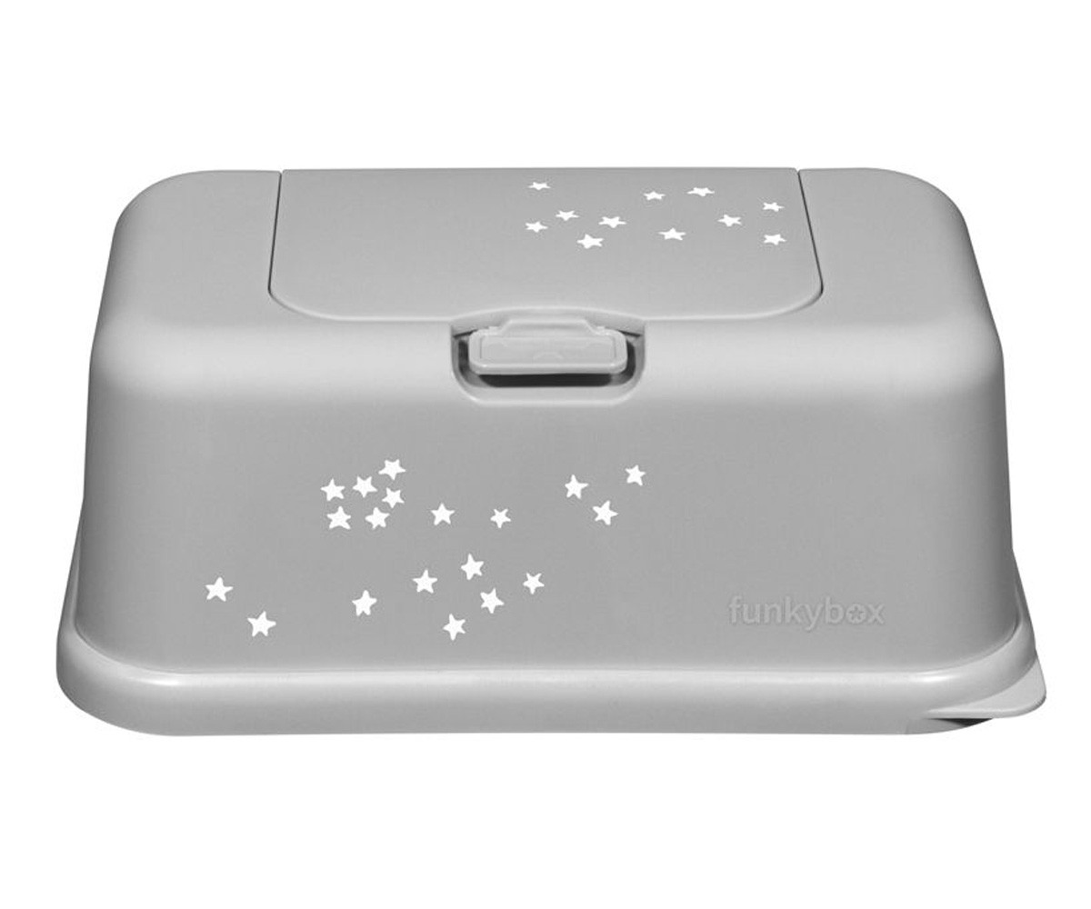 Boîte à Lingettes Funkybox Étoiles Argent