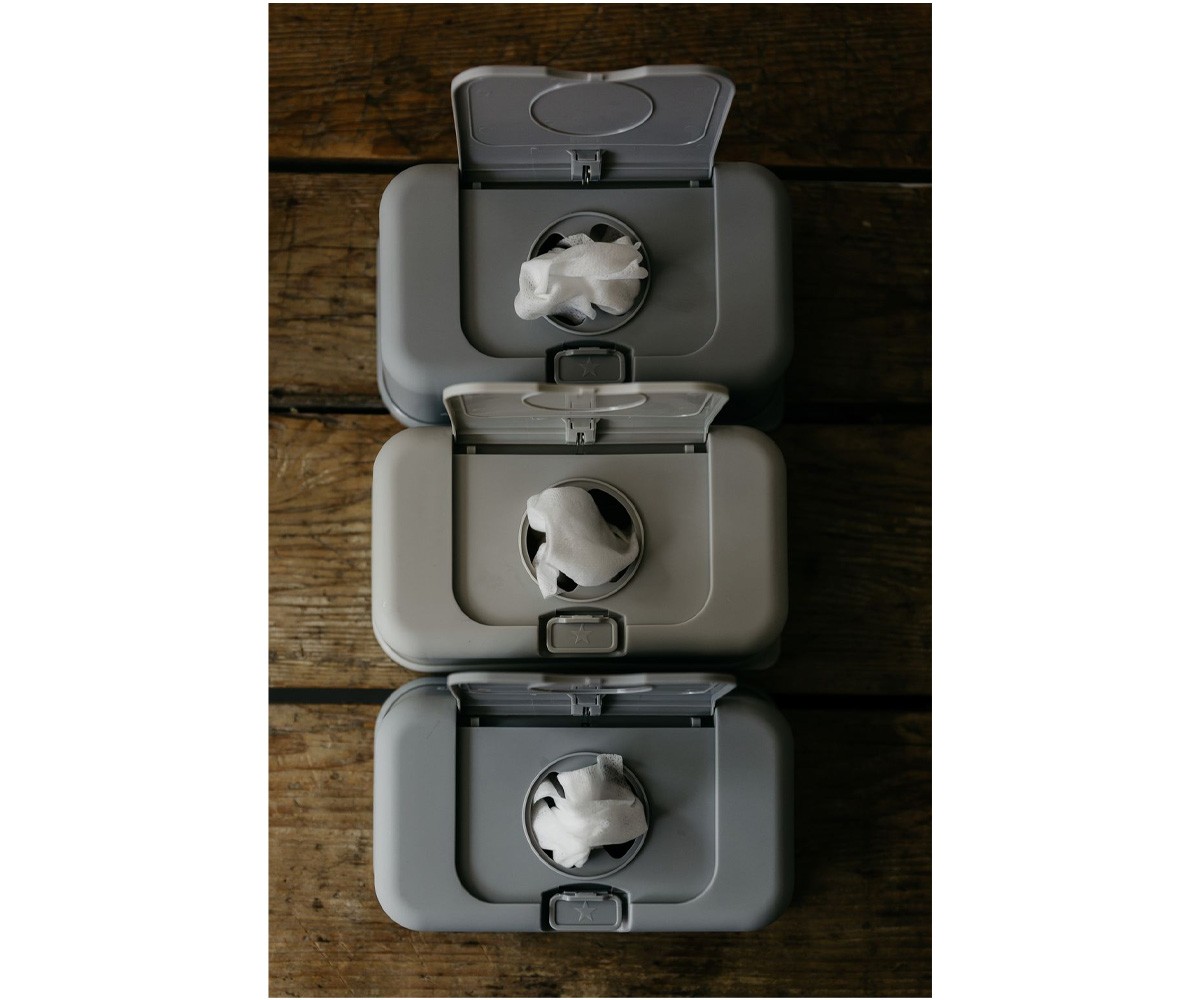 Boîte à Lingettes Funkybox Étoiles Argent