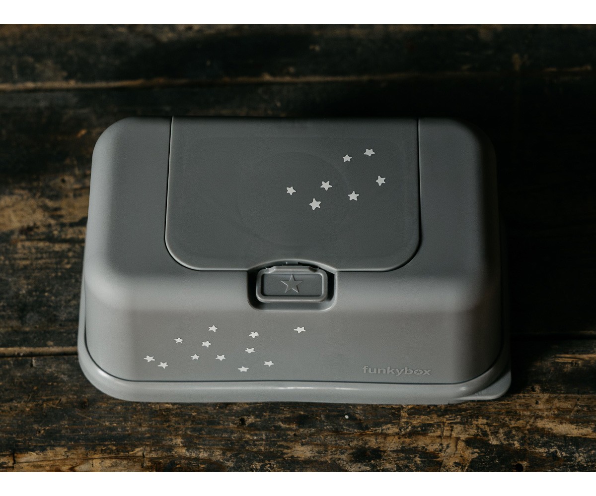 Boîte à Lingettes Funkybox Étoiles Argent