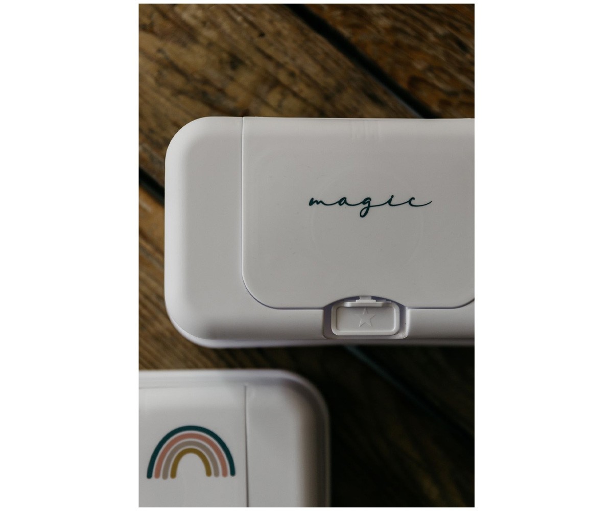 Caja Toallitas Funkybox Blanca Arcoiris