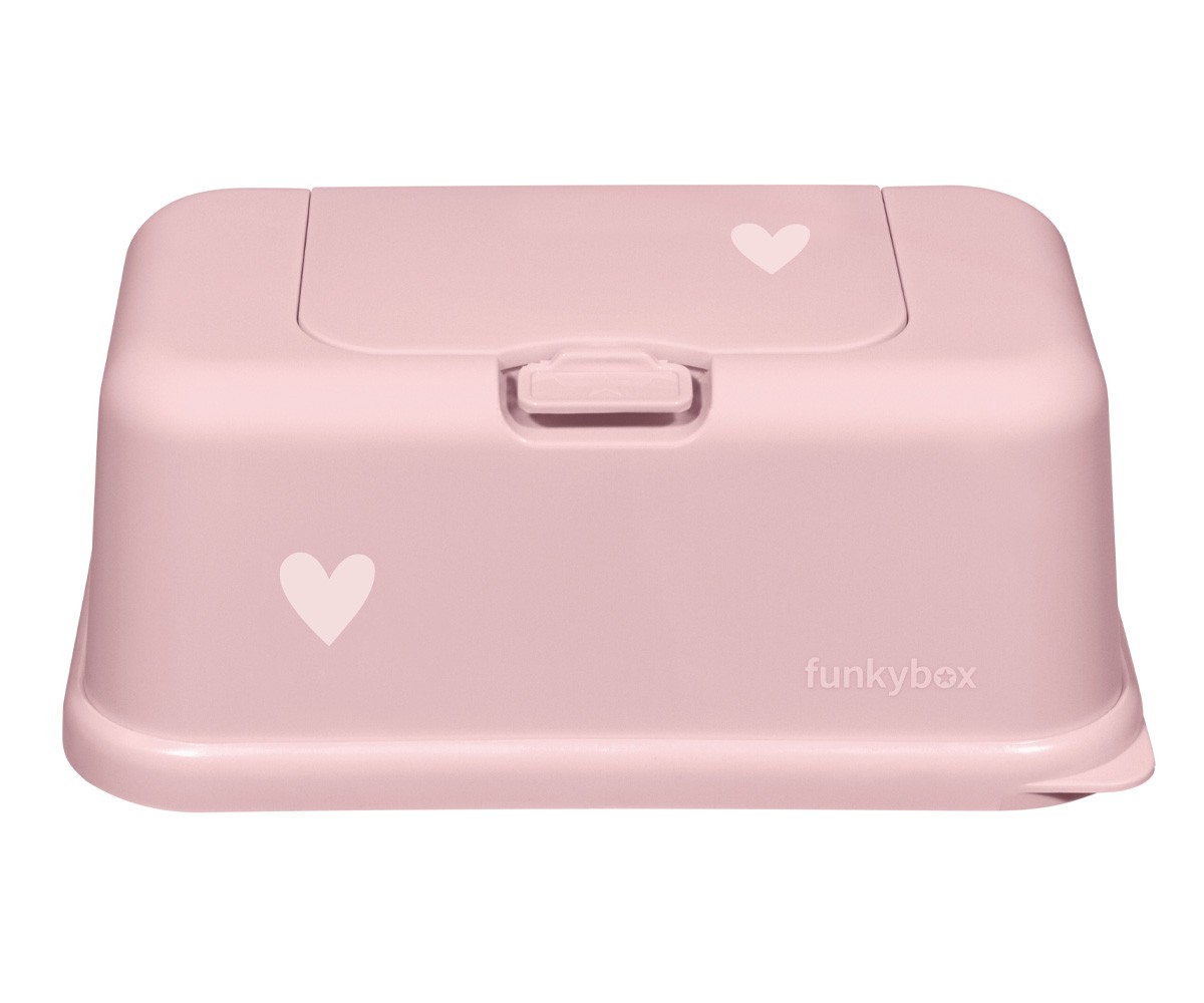 Boîte de lingettes Funkybox Rose Pastel Coeur