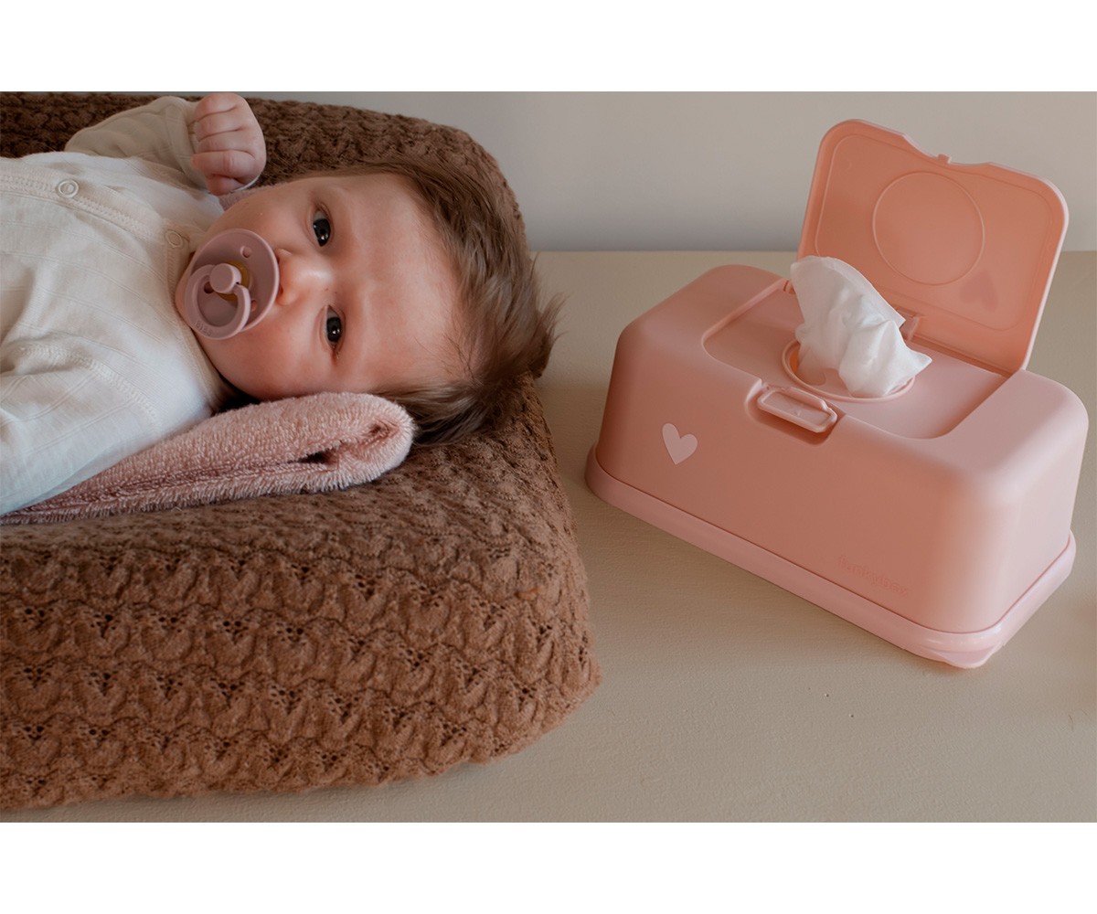 Boîte de lingettes Funkybox Rose Pastel Coeur