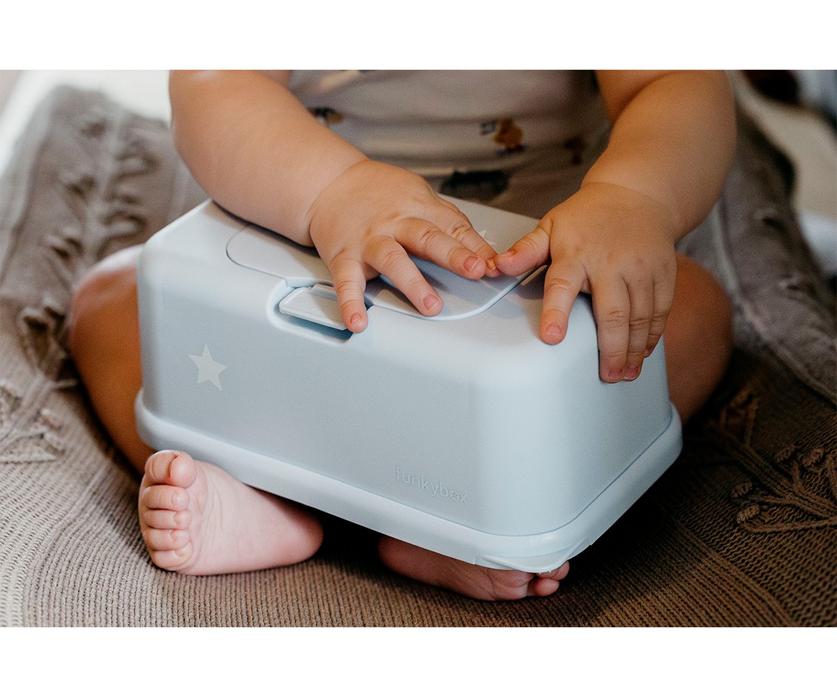 Caixa de Toalhetes Funkybox Azul Pastel