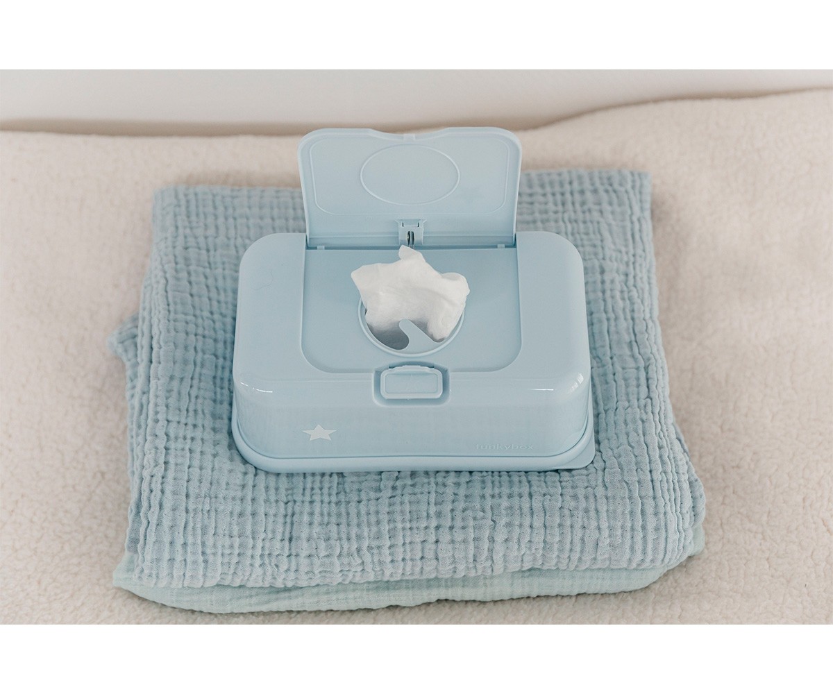 Caixa de Toalhetes Funkybox Azul Pastel