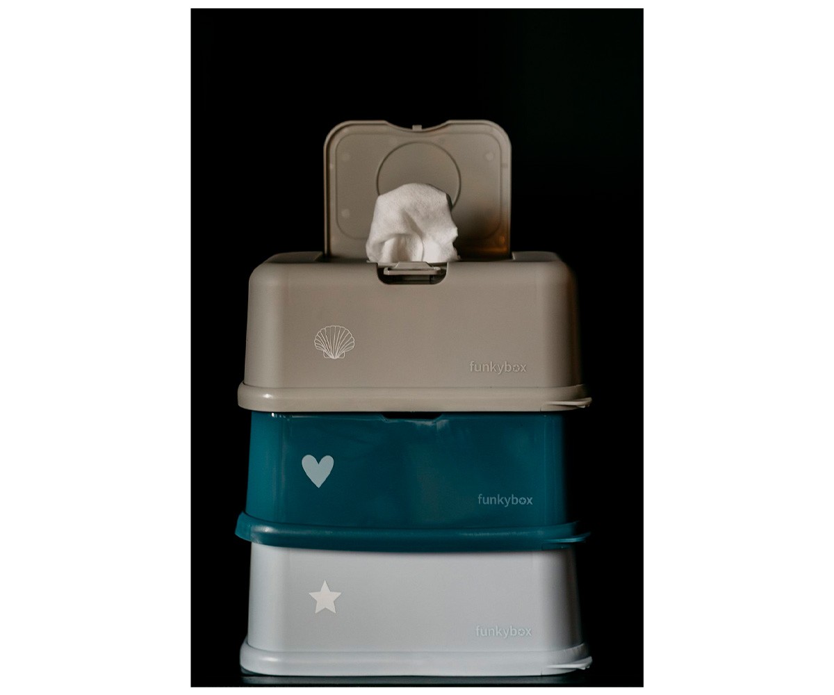 Caixa de Toalhetes Funkybox Azul Pastel