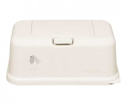 Caixa de Toalhinhas Funkybox Creme Pássaro