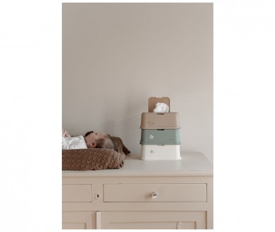 Boîte à lingettes Funkybox Oiseau Cream