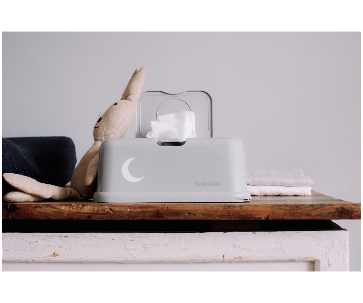 Caja Toallitas Funkybox Gris Luna