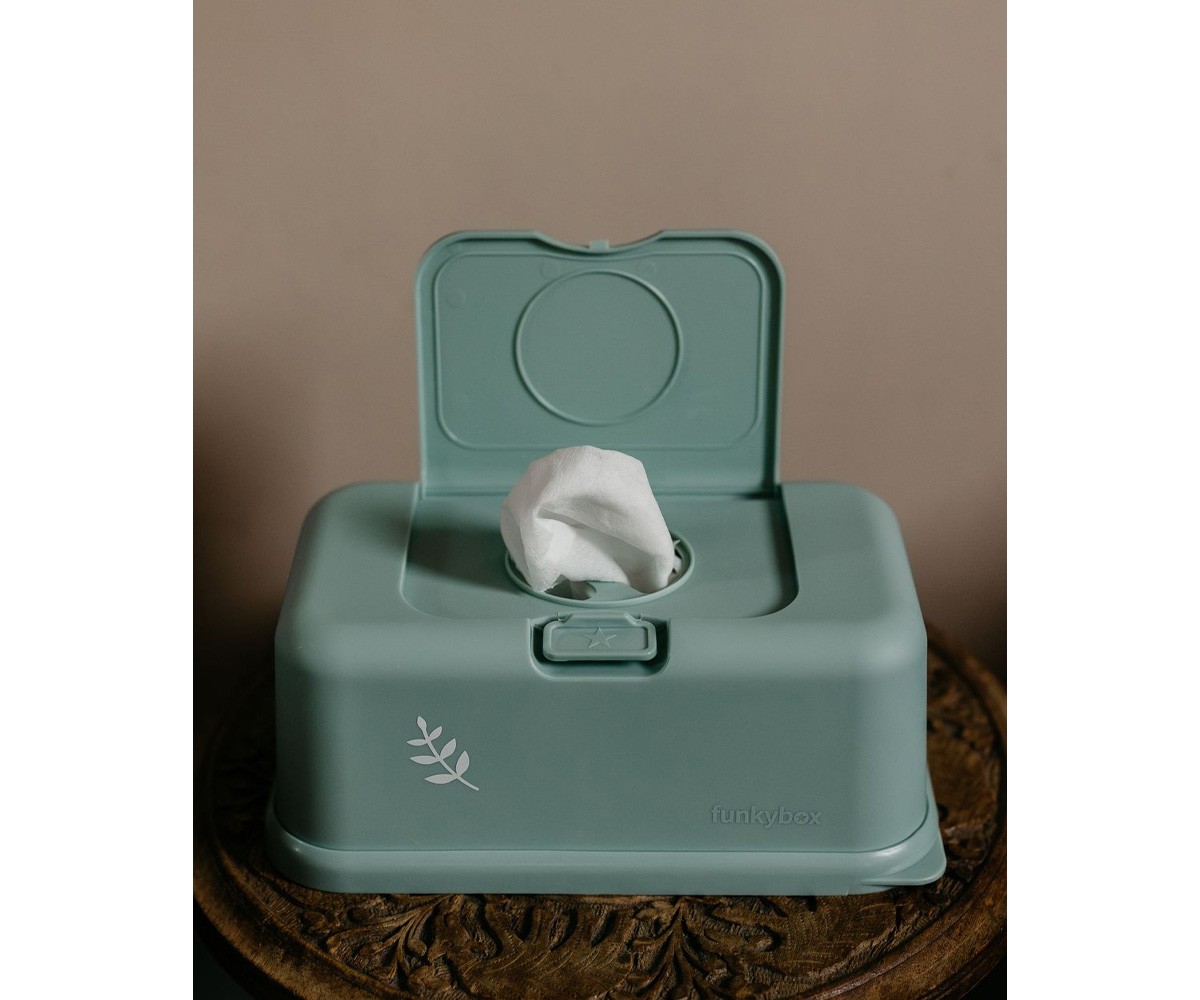Boîte à lingettes Funkybox Feuilles Mint