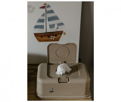 Boîte à Lingettes Funkybox Bateau Beige