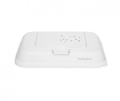 Caixa Pequena Toalhitas  Funkybox ToGo White Star