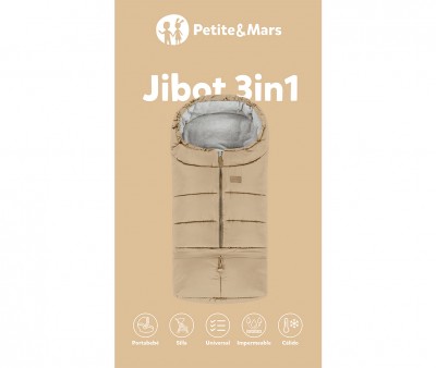 Saco Carro Bebé 3 en 1 Jibot Quiet Grey