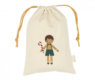Saco Navidad Pequeño Gingerbread Boy Personalizable