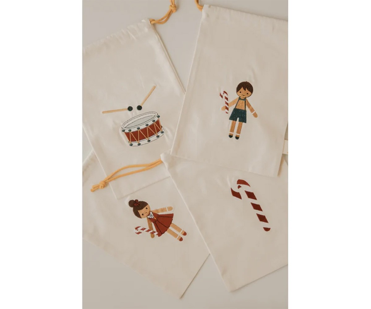 Saco de Natal Pequeno Personalizável Gingerbread Boy