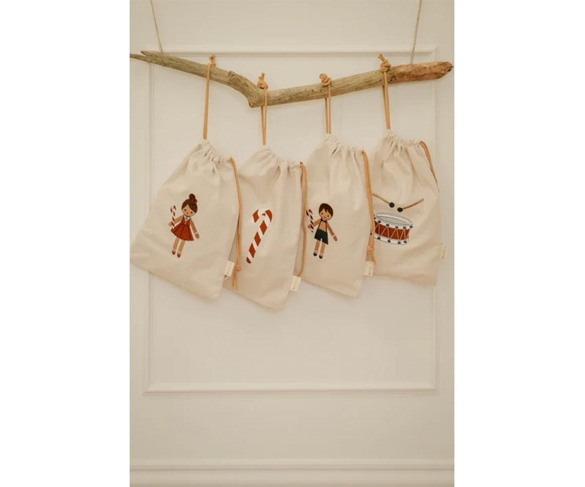 Saco de Natal Pequeno Personalizável Gingerbread Boy