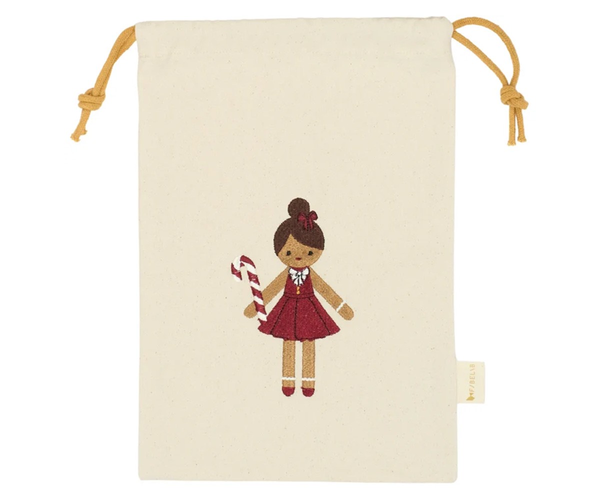 Saco de Natal Pequeno Personalizável Gingerbread Girl