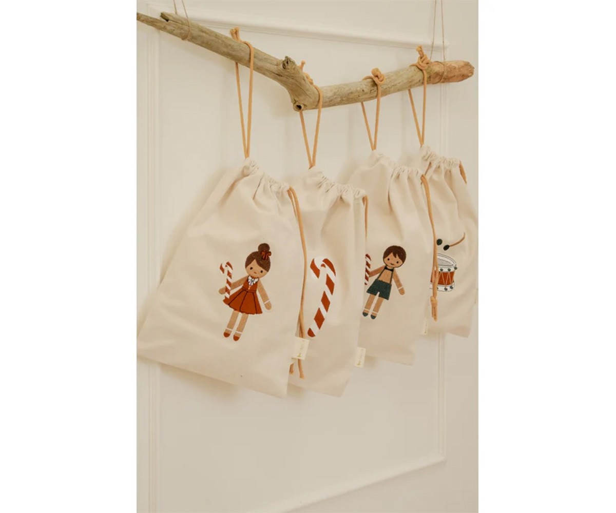 Saco de Natal Pequeno Personalizável Gingerbread Girl