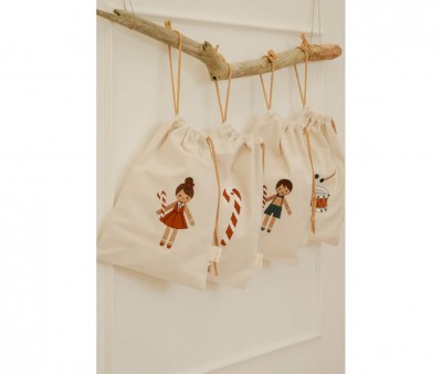 Saco Navidad Pequeño Gingerbread Girl Personalizable