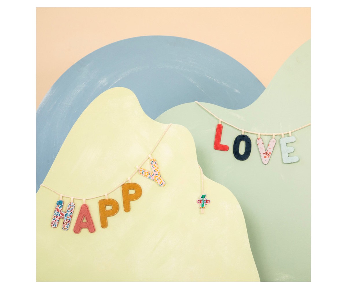 Lettera Tela Lilliputiens Reversibile Fosforescente Y