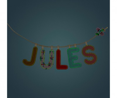 Lettera Tela Lilliputiens Reversibile Fosforescente U