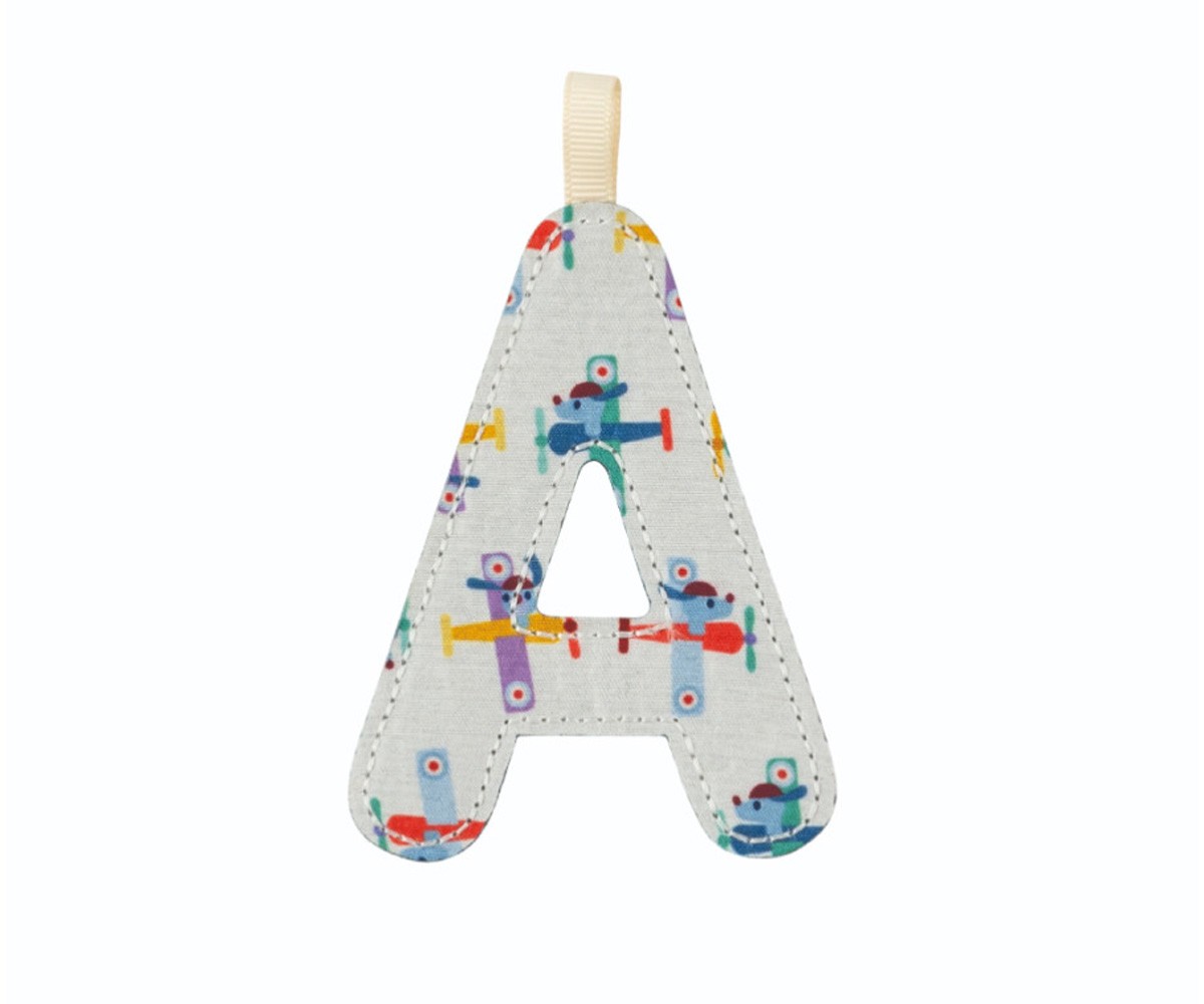 Letra Tela Reversible Fosforescente A Azul