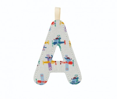 Letra Tela Reversible Fosforescente A Azul