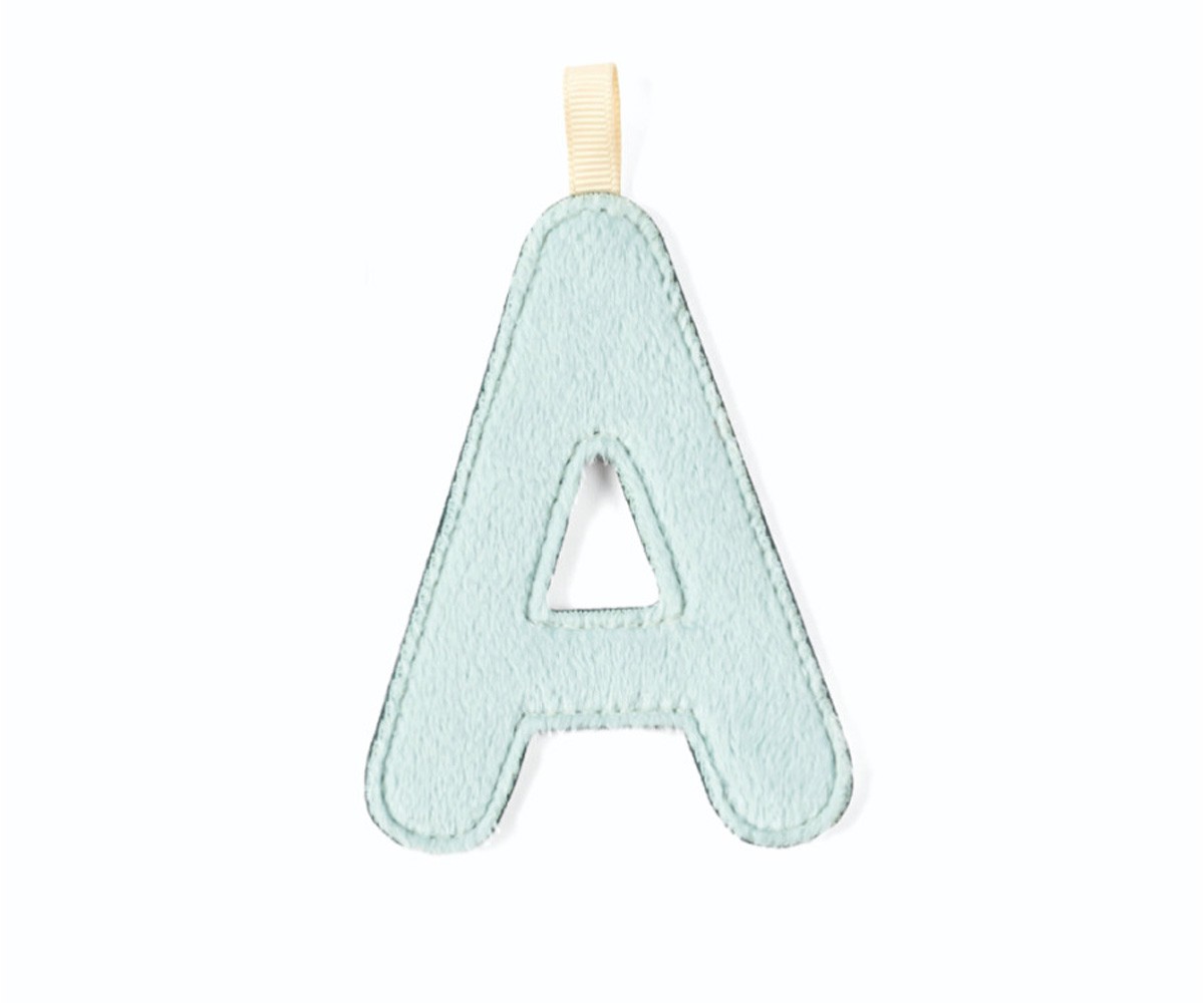 Letra Tela Reversible Fosforescente A Azul